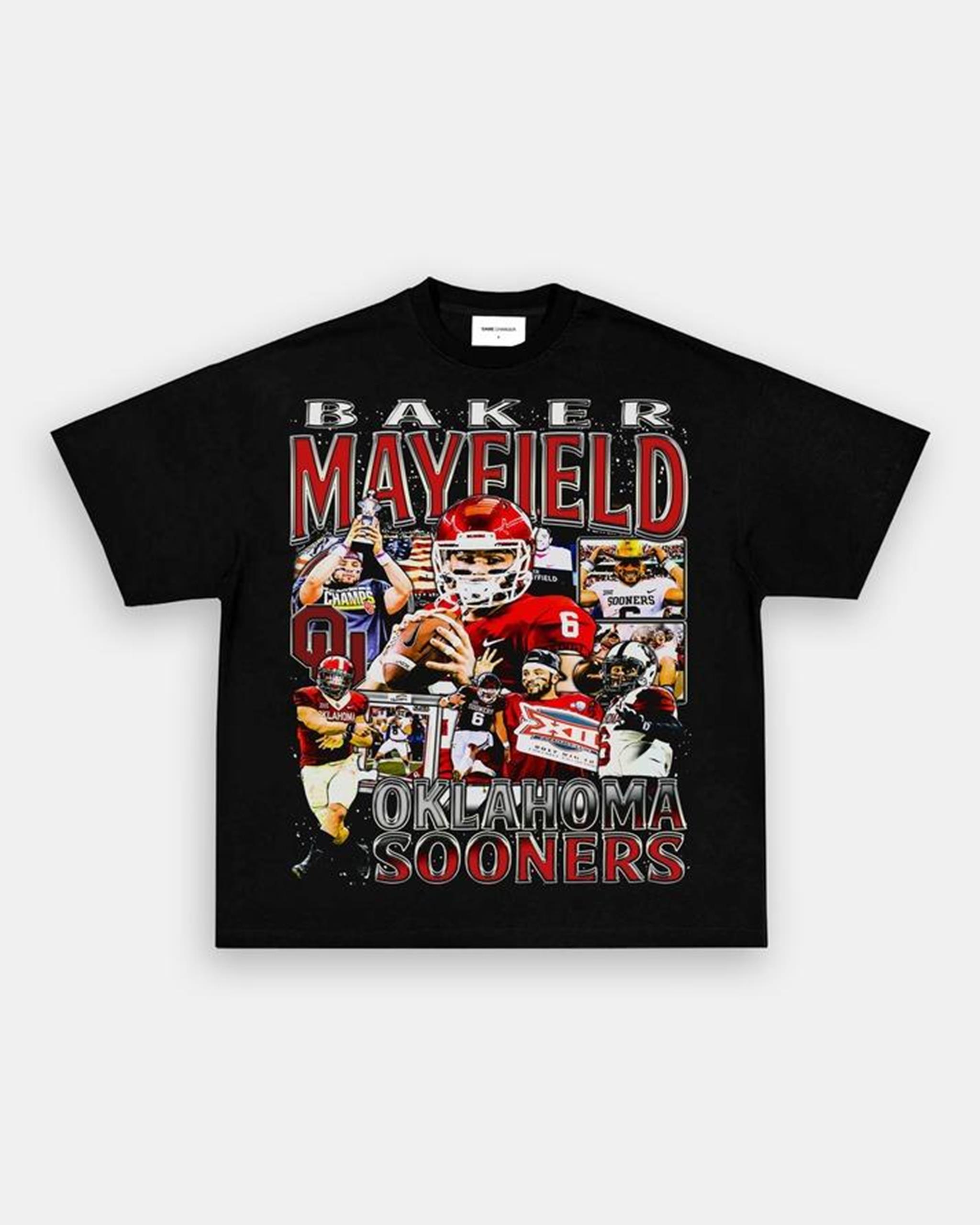 BAKER MAYFIELD - OKLAHOMA TEE for Men Women Vintage Style Football Shirt Bootleg T-Shirt Classic 90s