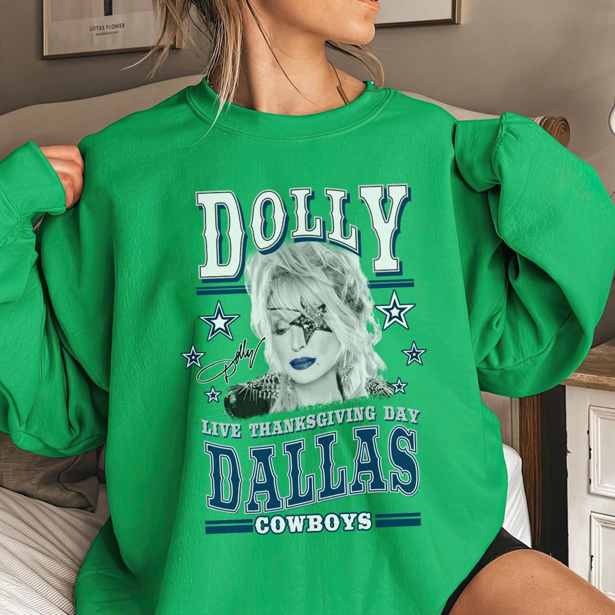 Dolly Dallas Cowboys Shirt Born to Sweatshirt Fan Shirt Fan Gifts 160724MTCL