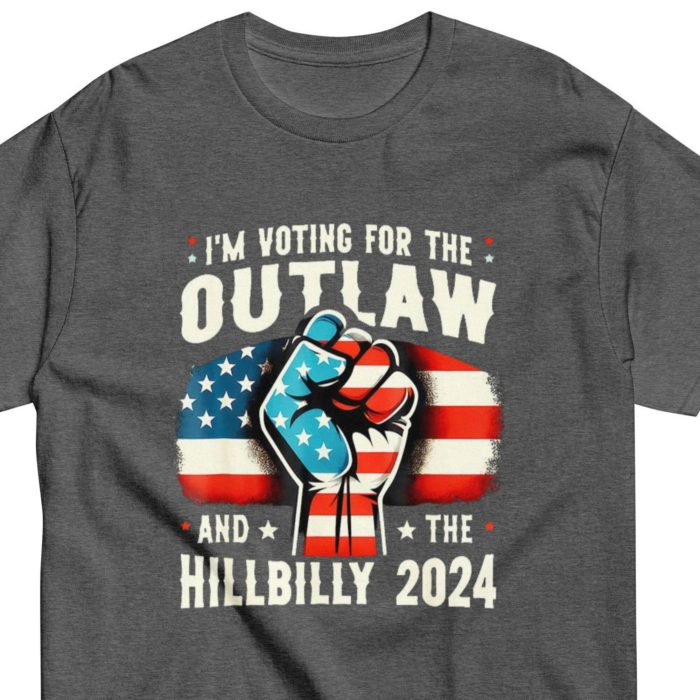 I Am Voting For Outlaw And Hillbilly 2024 - Hillbilly Tee - Kamala Harris Tee - Trump 2024 - Kamala Trump Debate Election Unisex Classic Tee