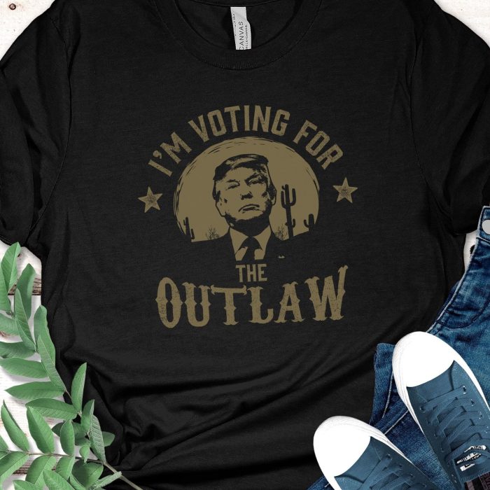 I'm Voting For The Outlaw, Trump 2024 Shirt, Trump Tshirt, Republican Tee, Trump For President, Trump Mugshot, Election 2024, Trump Country