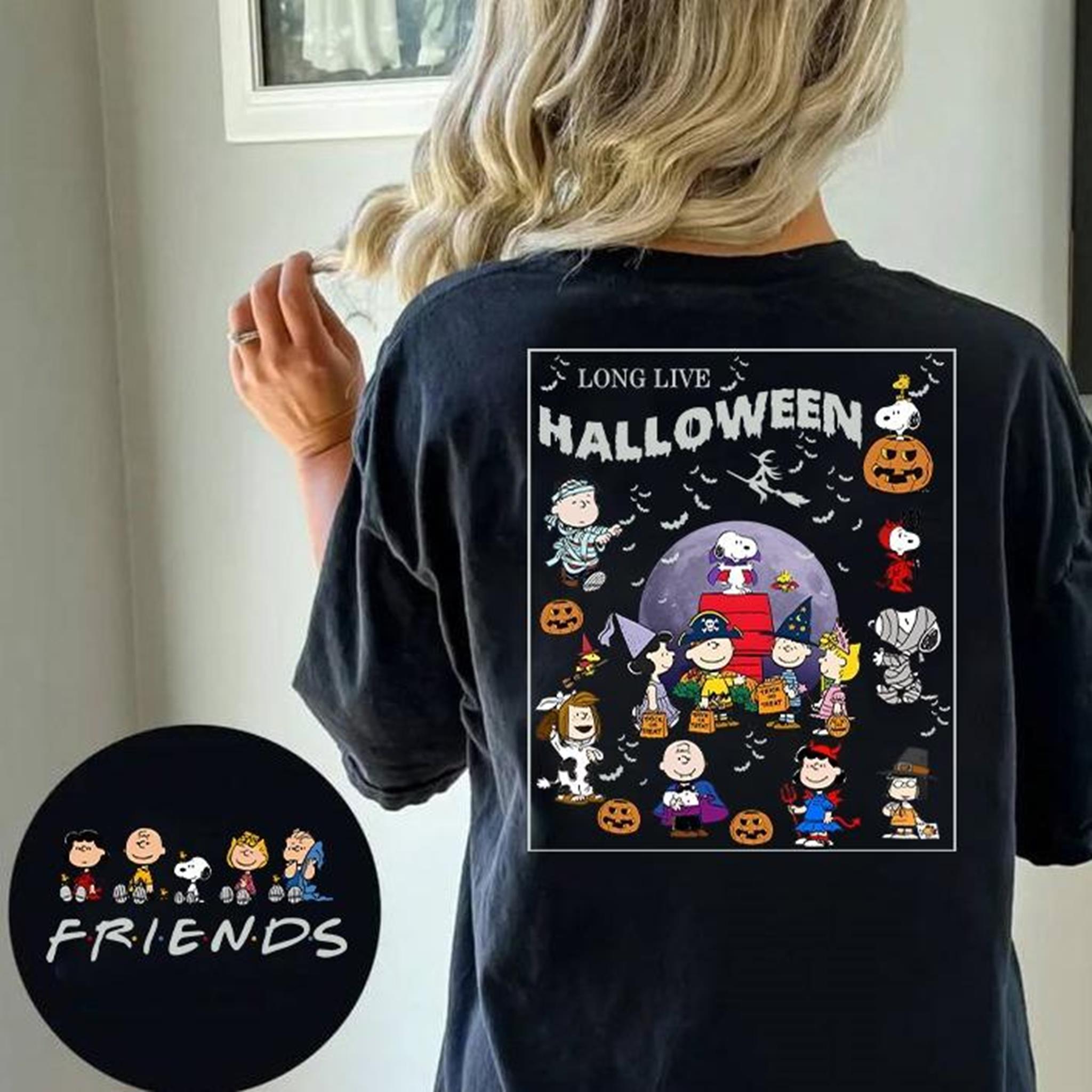 Long Live Halloween Shirt Friends SNPY Halloween Shirt Retro Sn00pPy T-Shirt Spooky Season Halloween Tee Retro Pumpkin Ghost Graphic Tee VC49P 1