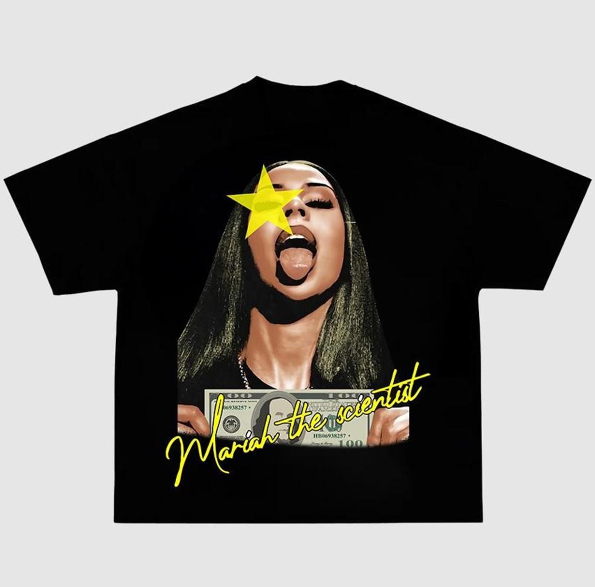 Mariahh The Scientistt Star Yellow Tee Shirt Graphic Tee Shirt