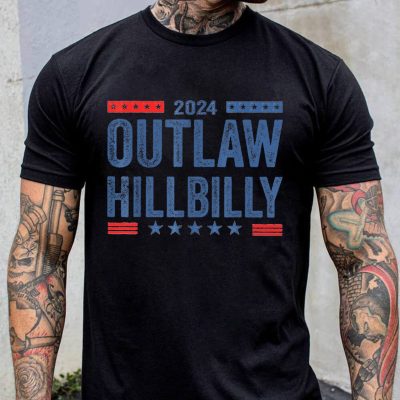 Outlaw Hillbilly Shirt, Voting Hillbilly And Felon 2024 Shirt, Republican Election 2024 T-Shirt, Make America Great Again Shirt