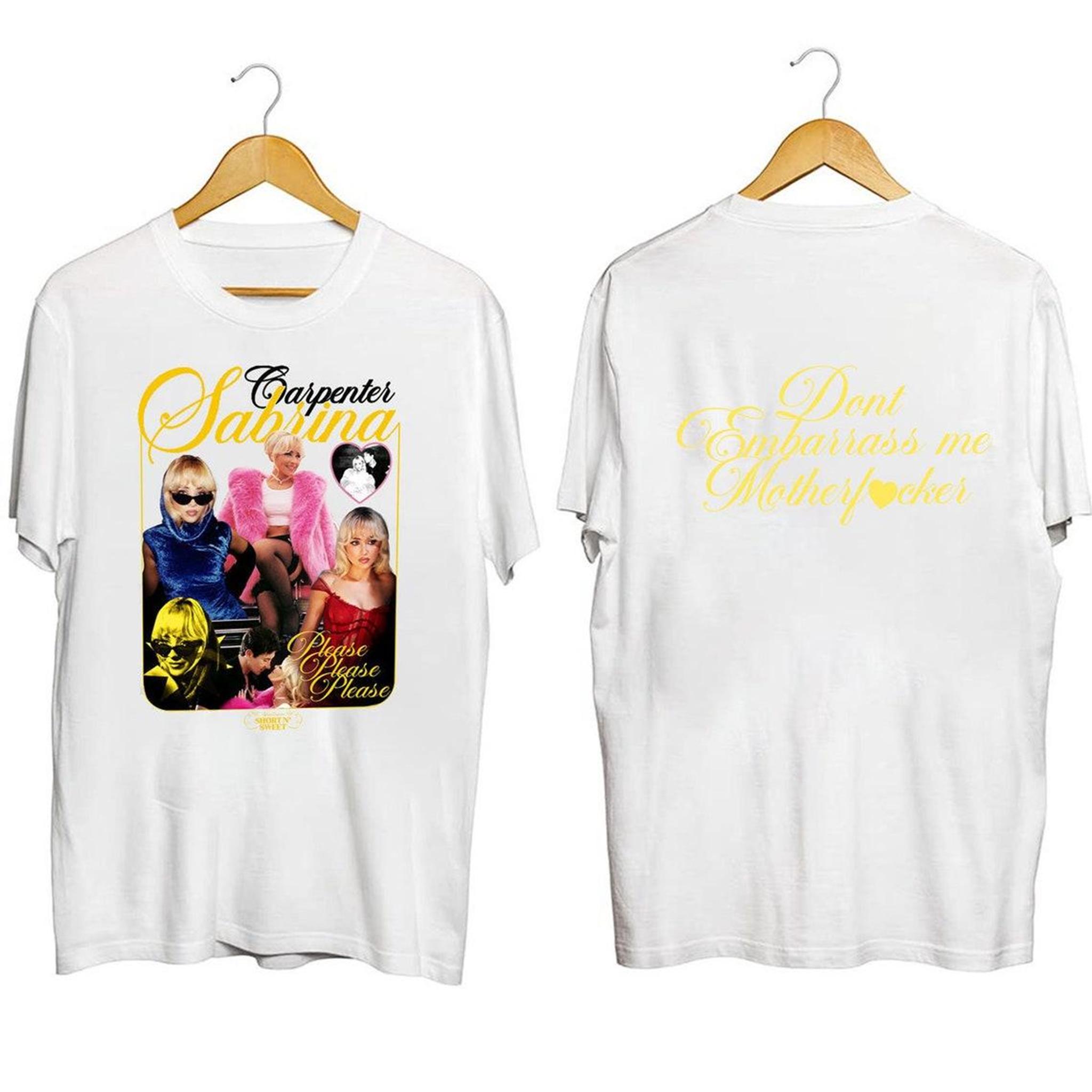 Sabrina Please Please Please Shirt Please Shirt Barry Short n Sweet Tour 2024 Espresso Sabrina Fan Gift