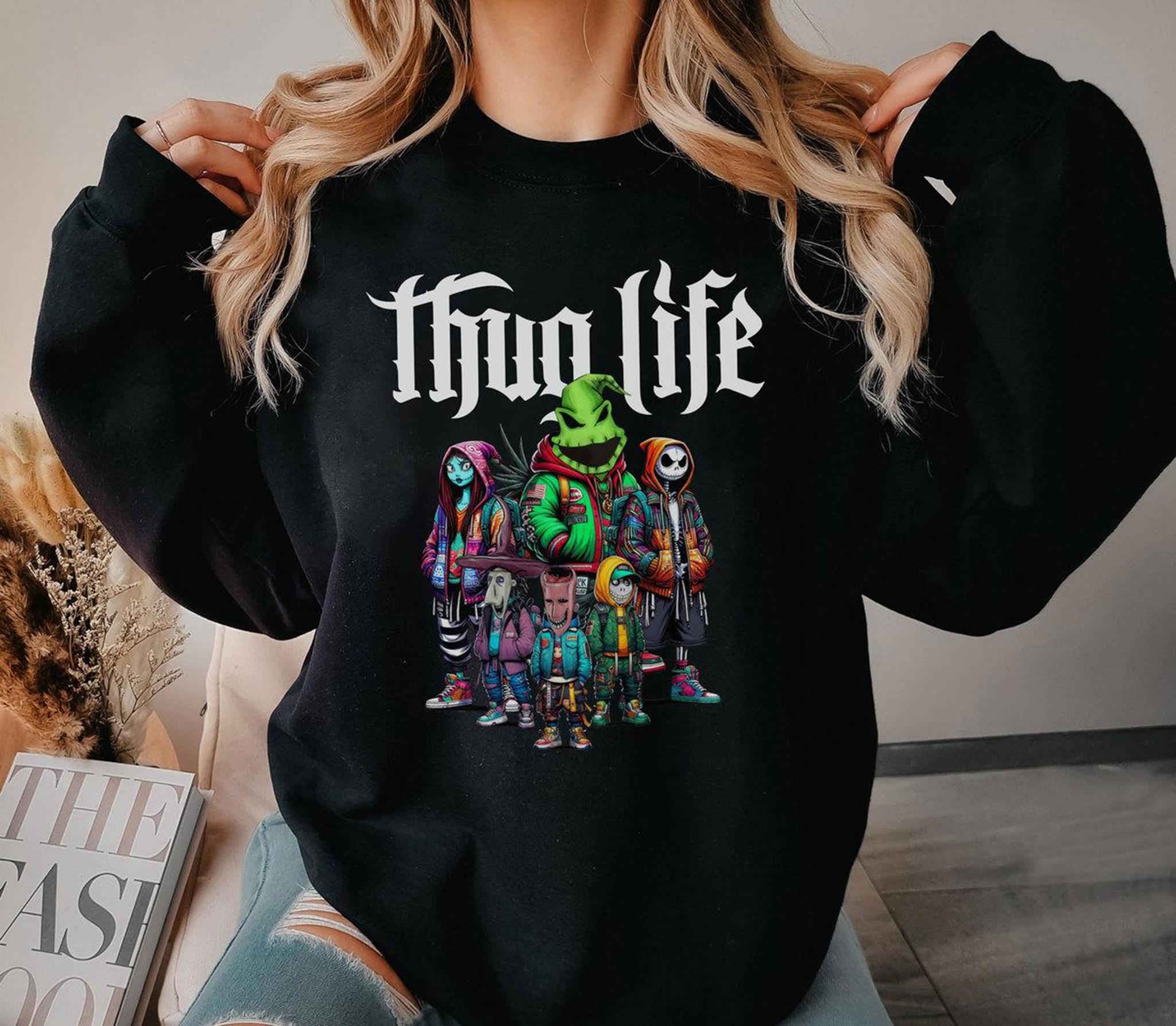 Thug Life Nightmare Shirt  Halloween Nightmare  Trick Or Treat  Horror Halloween Shirt Spooky Season