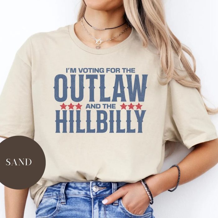 Trump Outlaw Vance Hillbilly 2024 Maga Shirt, Trump Supporter Gift, President Trump Rally, Stand With Trump, Trump Vote Election