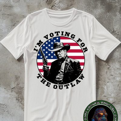 Trump Shirt, American Flag Shirt, Pro Trump Tee, Pro America Shirt, Trump 2024 Shirt, Republican Shirt, Maga 2024, I'm Voting For The Outlaw