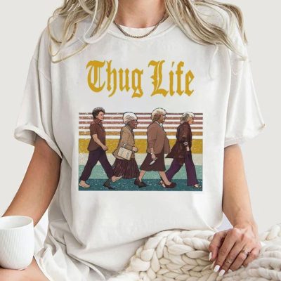 Vintage The Golden Girls Tshirt, Thug life golden girls sweatshirt, thug life hoodie, gift for mothers day 1