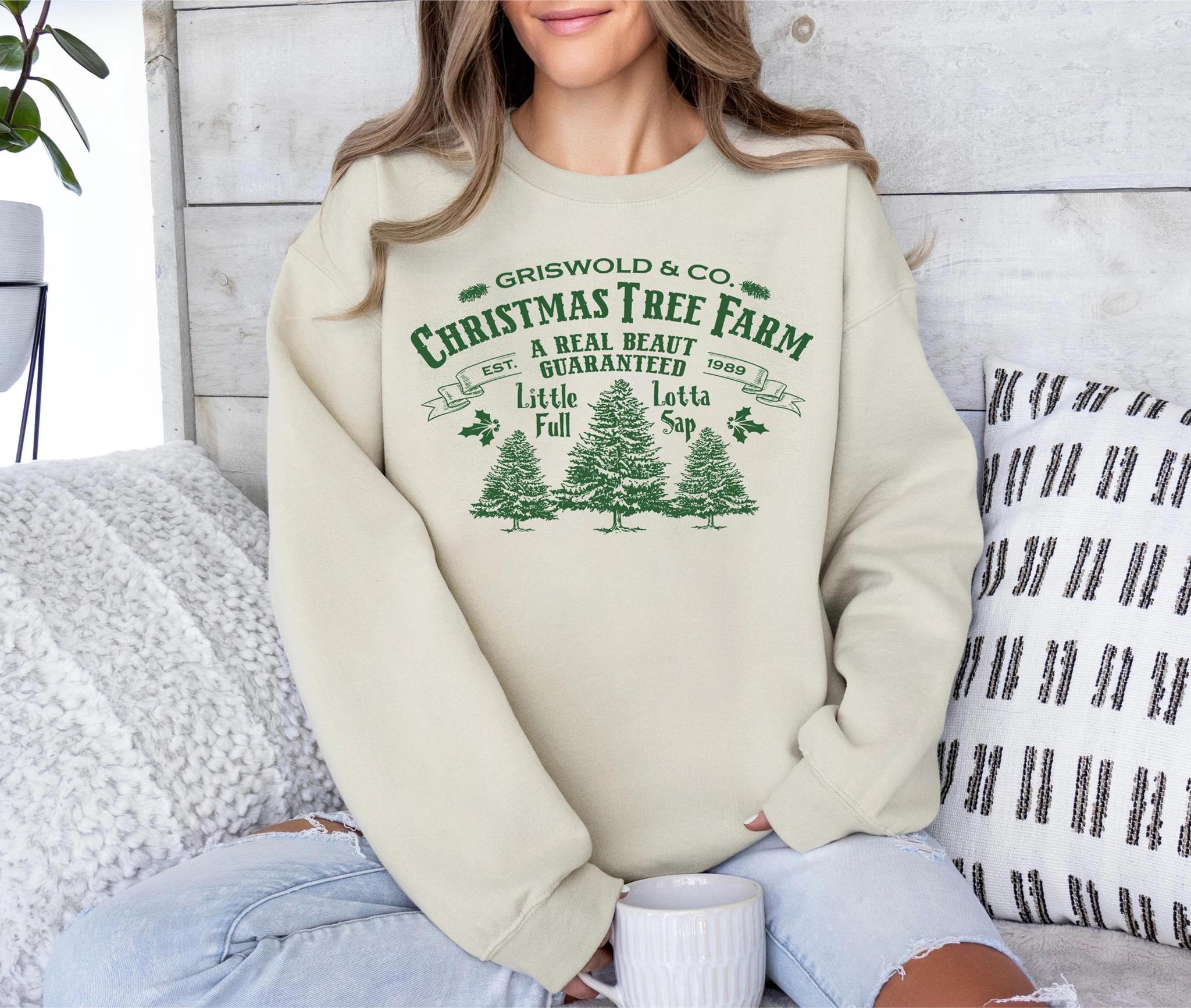 Griswold Christmas Tree Farm Sweatshirt Christmas Vacation Tree Sweatshirt Retro Christmas Shirt Christmas Hoodie Christmas Tree Hoodie Xmas Gift