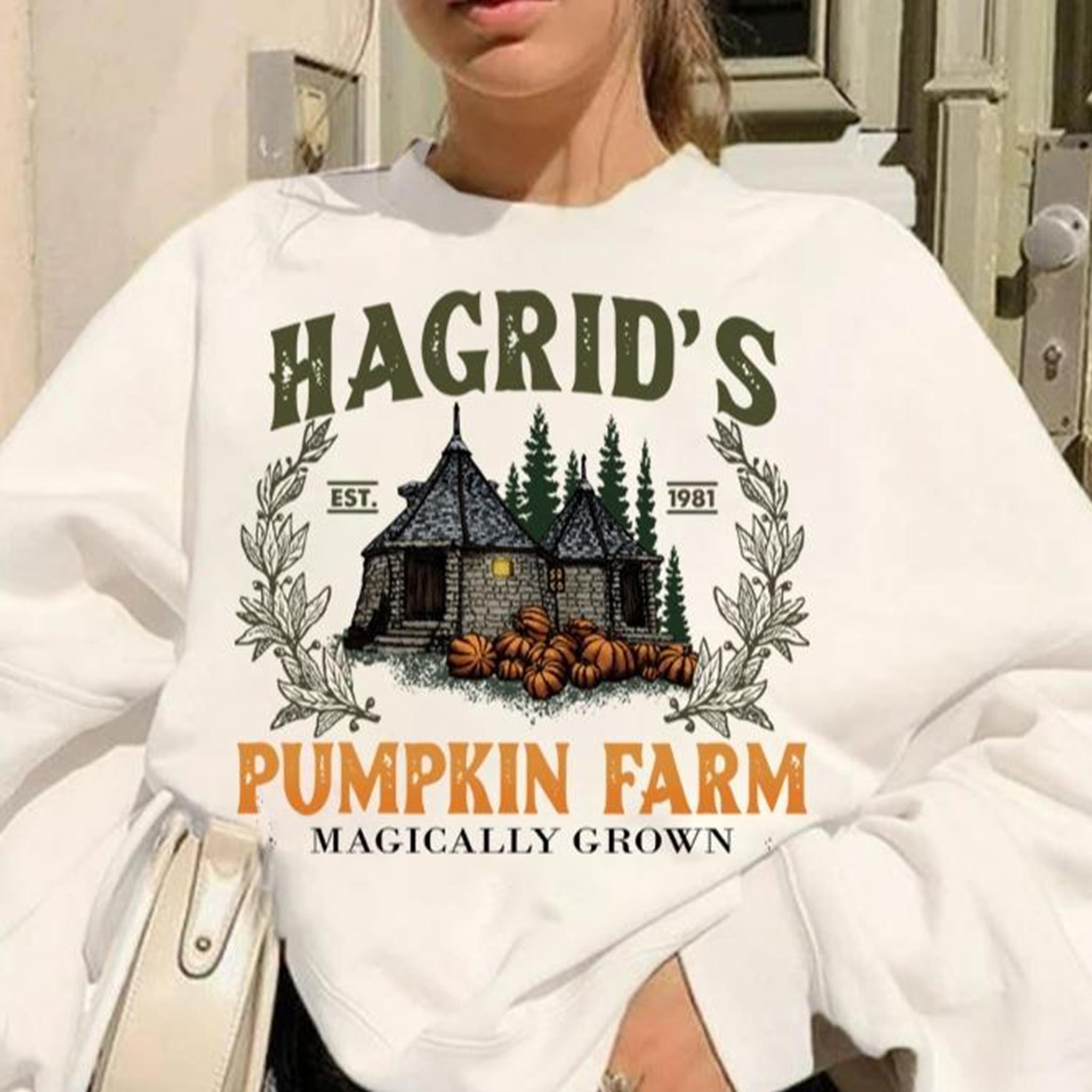 Hagrids Pumpkin Farm Sweatshirt Magical Wizard Pumpkin Shirt Est 1962 Hagrid Home T-shirt Hagirds Halloween Pumpkin Shirt