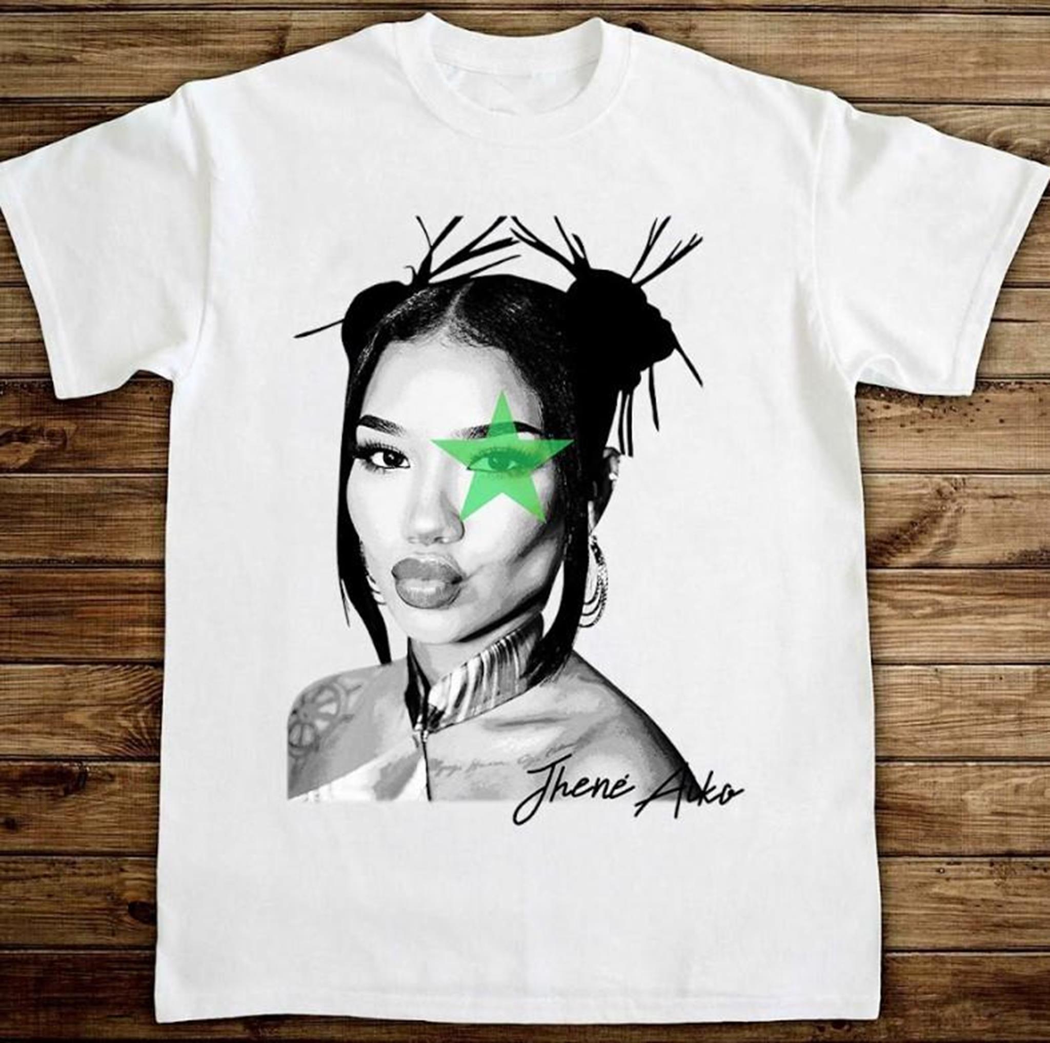 Jhene Aiko Street Style Shirt RNB Album Vintage Y2K Classic Cotton Menswear