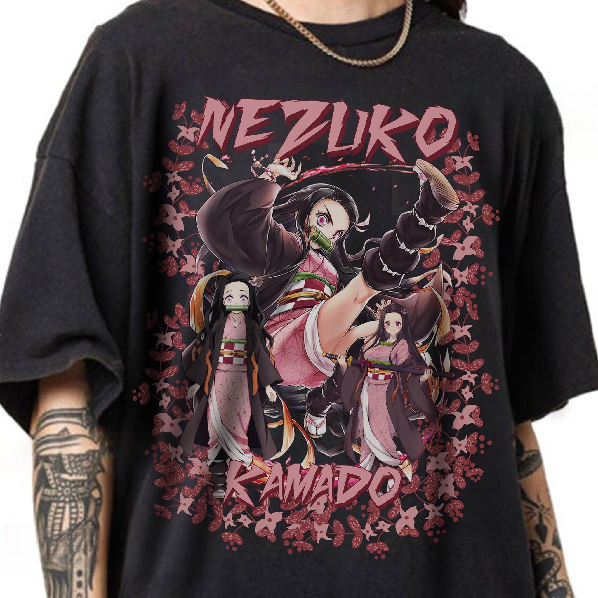 Nezuko Kamado Demon Slayer Anime Tee Nezuko Demon Kimetsu No Yaiba Anime T-Shirt