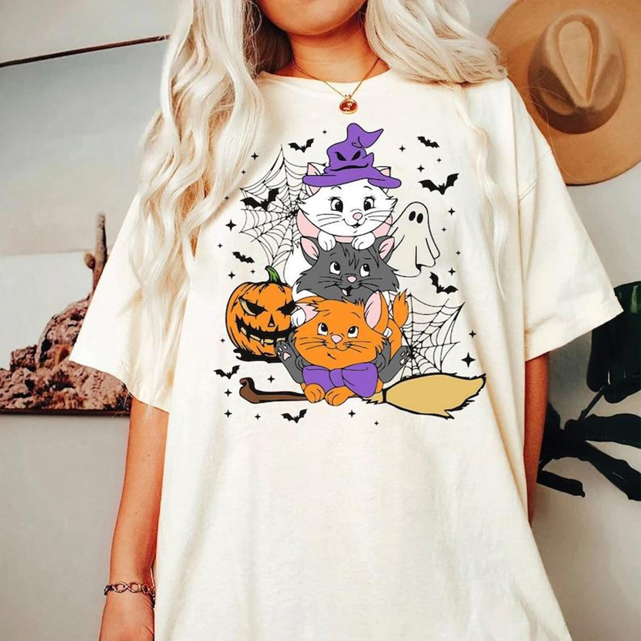 The Aristocats Marie Toulouse Berlioz Halloween Costume Shirt Aristocats Halloween Shirt Hocus Pocus Shirt Halloween Gifts