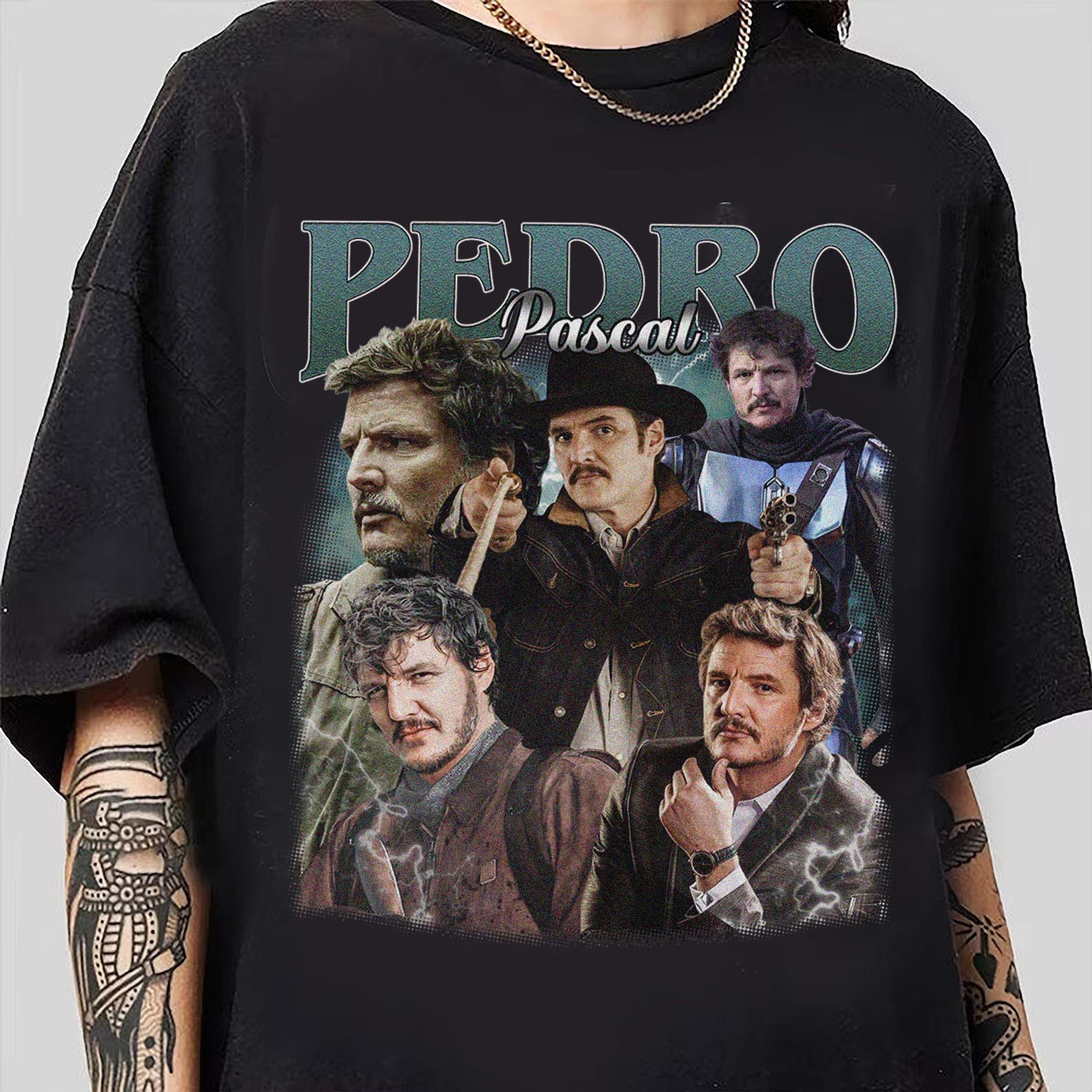 Vintage Pedro Pascal Shirt Pedro Pascal Tribute Celebrity Shirt Actor PEDRO PASCAL Shirt Narco Pedro Pascal Fans Gift Retro 90sGift Merch Unisex Sweatshirt Hoodie